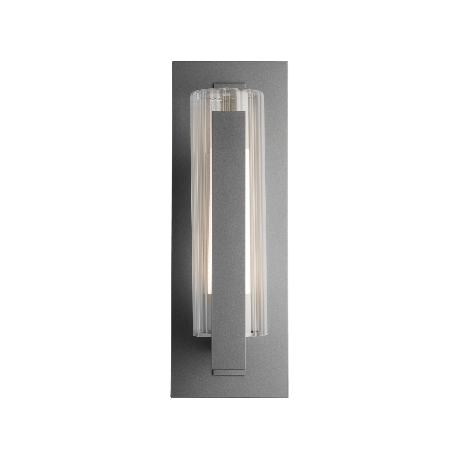 Hubbardton Forge Vertical Bar Fluted Glass Medium Outdoor Sconce