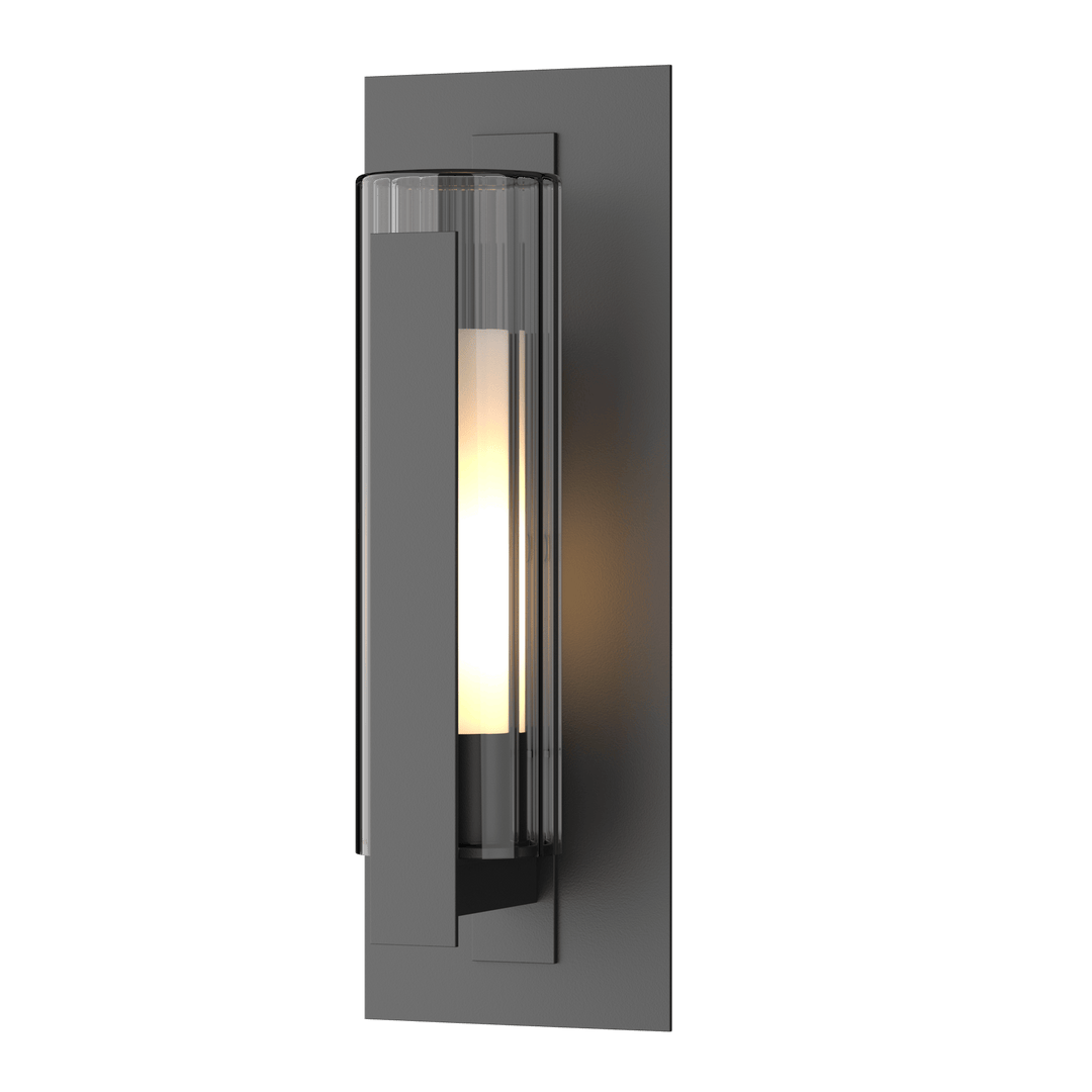 Hubbardton Forge Vertical Bar Fluted Glass Medium Outdoor Sconce