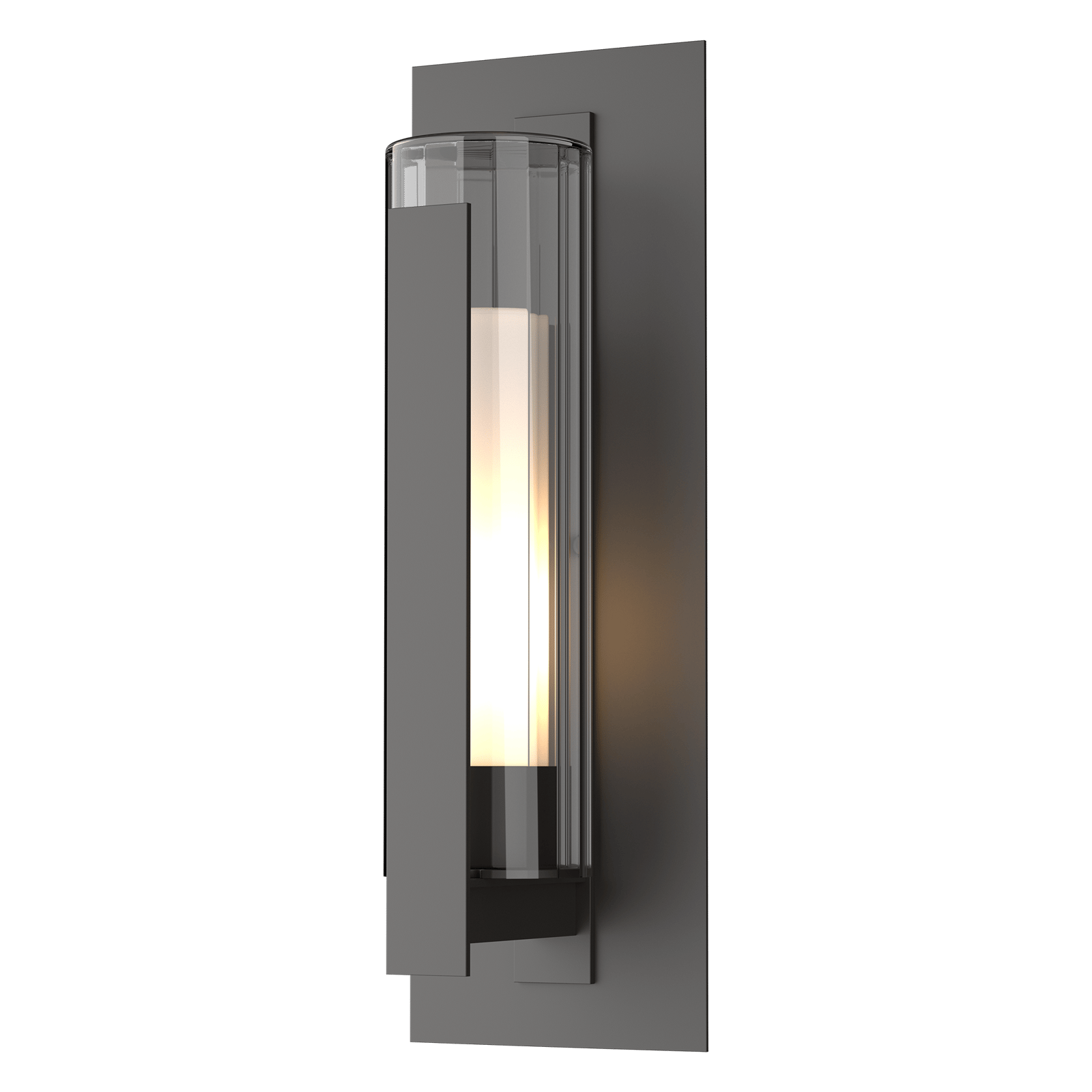 Hubbardton Forge Vertical Bar Fluted Glass Large Outdoor Sconce