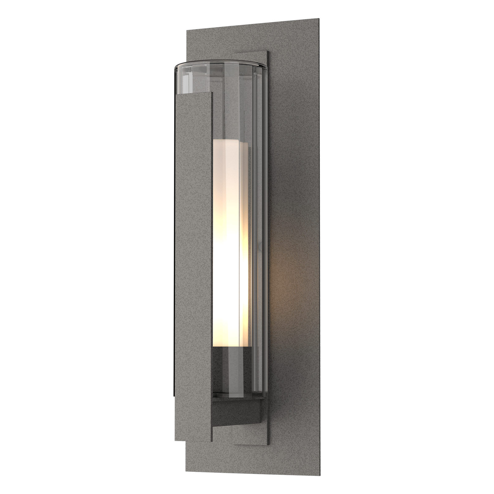 Hubbardton Forge Vertical Bar Fluted Glass Large Outdoor Sconce