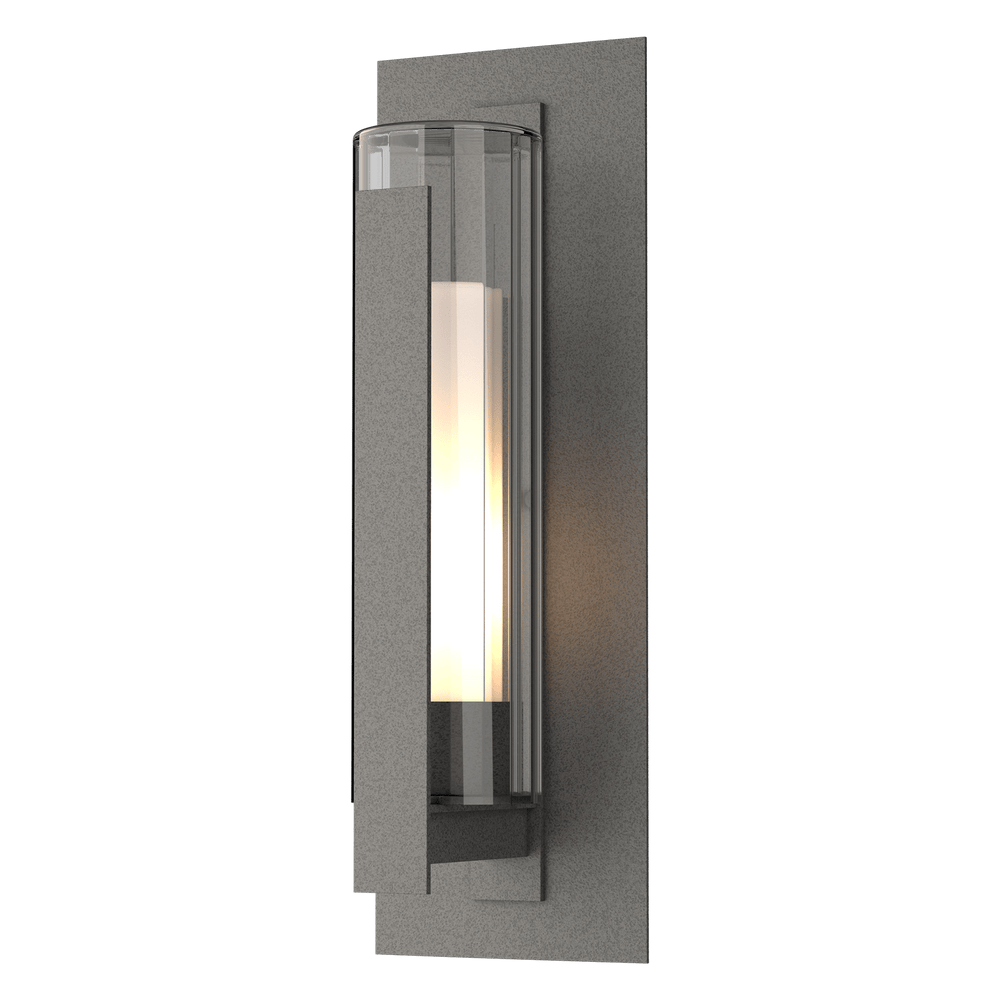 Hubbardton Forge Vertical Bar Fluted Glass Large Outdoor Sconce