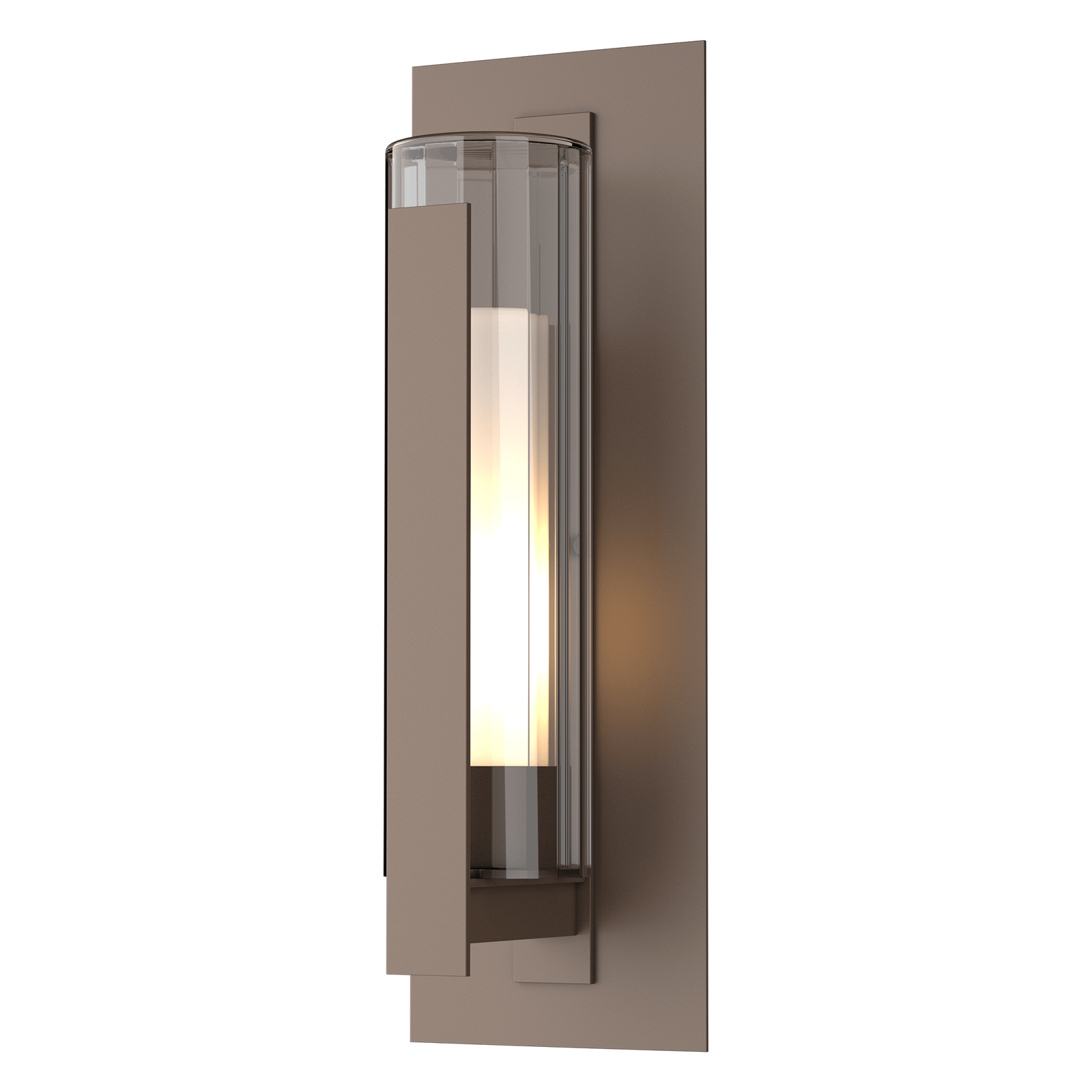 Hubbardton Forge Vertical Bar Fluted Glass Large Outdoor Sconce