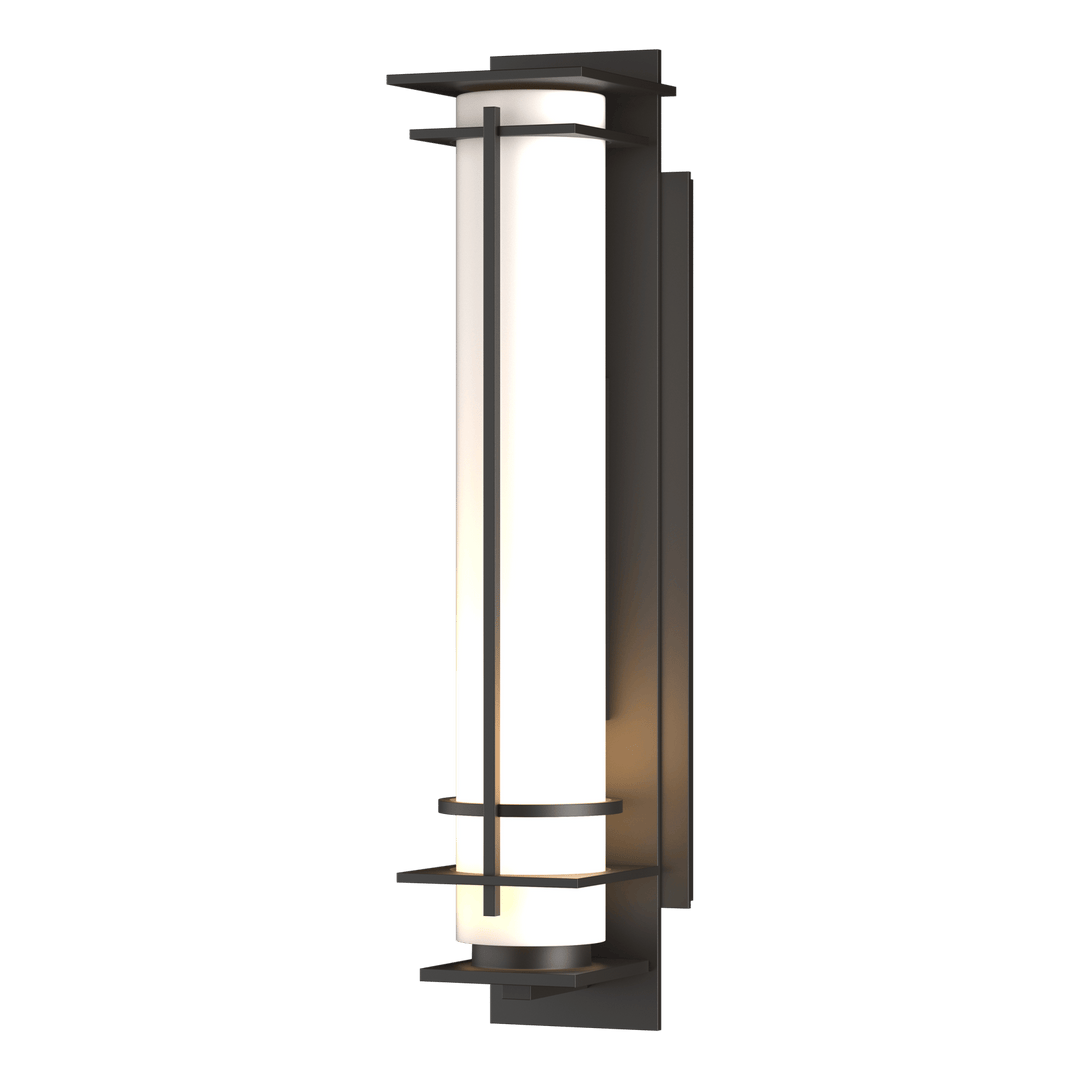 Hubbardton Forge After Hours Outdoor Sconce Outdoor Wall Lights Hubbardton Forge Coastal Oil Rubbed Bronze Opal Glass (GG) 