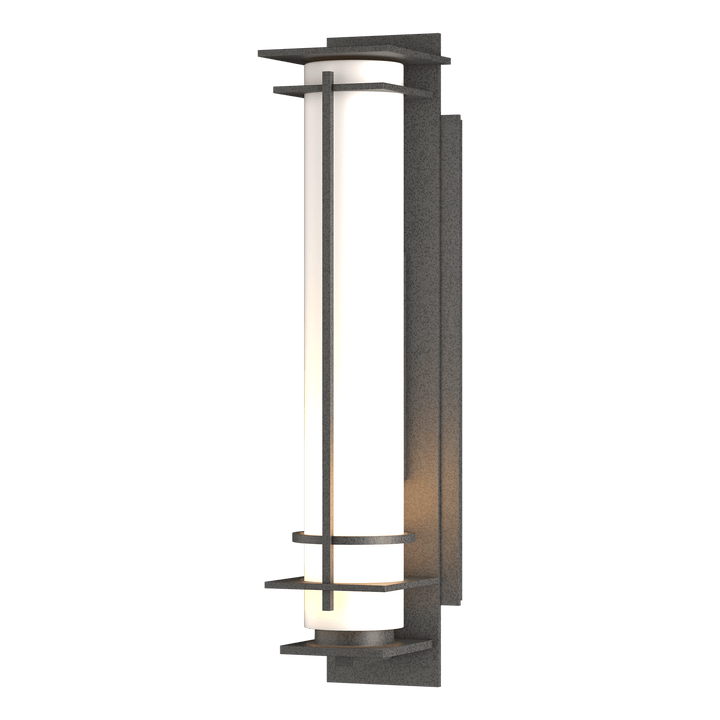 Hubbardton Forge After Hours Outdoor Sconce Outdoor Wall Lights Hubbardton Forge Coastal Natural Iron Opal Glass (GG) 