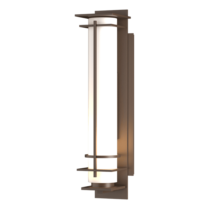 Hubbardton Forge After Hours Outdoor Sconce Outdoor Wall Lights Hubbardton Forge Coastal Bronze Opal Glass (GG) 