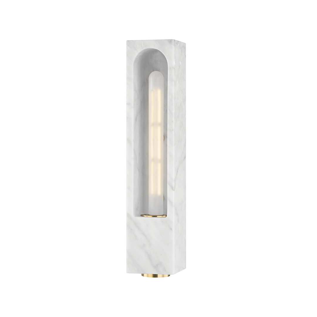 Hudson Valley Lighting Erwin Wall Sconce Wall Sconces Hudson Valley Lighting White Marble  