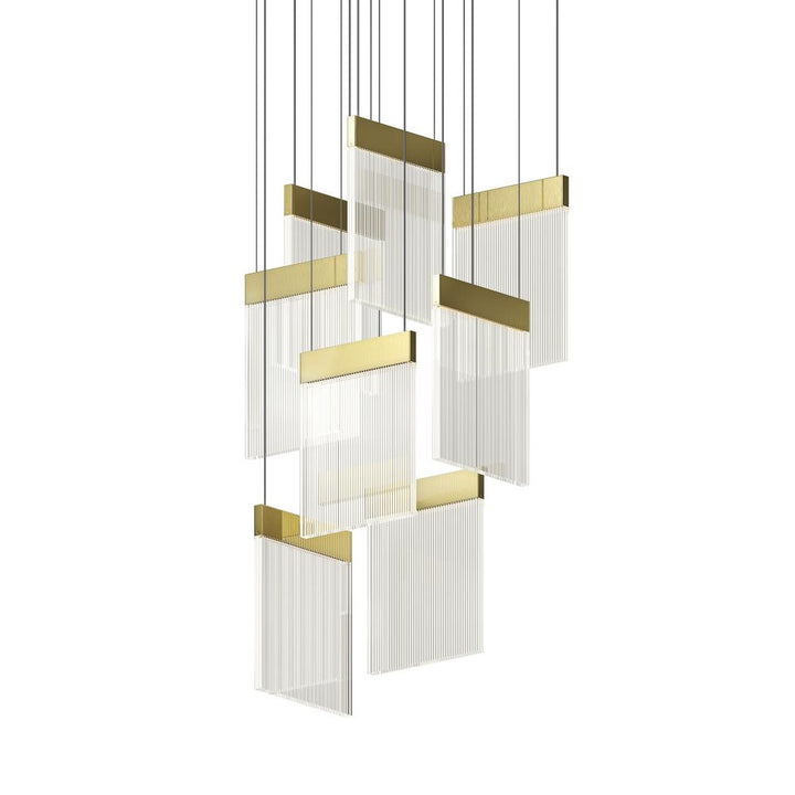 Sonneman V Panels 8-Light Pendant