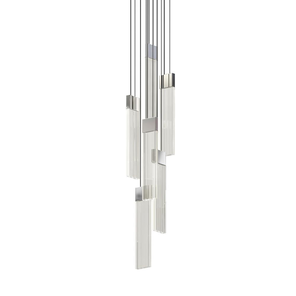 Sonneman V Panels 6-Light Thin Pendant