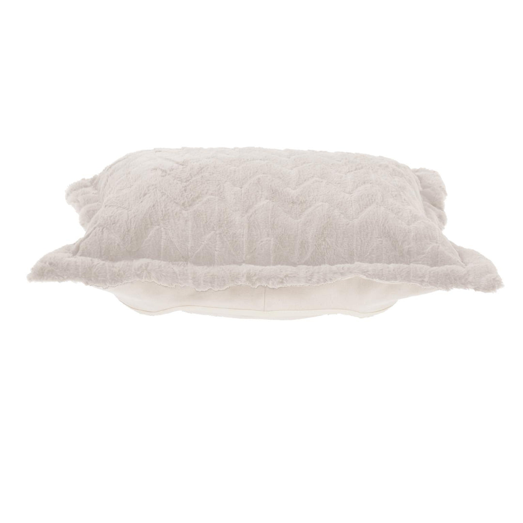 Howard Elliott Collection Puff Ottoman Cushion Angora Natural (Cushion and Cover Only) Ottomans Howard Elliott Collection   