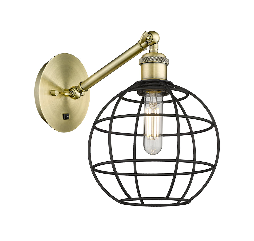 Innovations Lighting Lake Placid 8" Sconce - Antique Brass Wall Sconces Innovations Lighting   