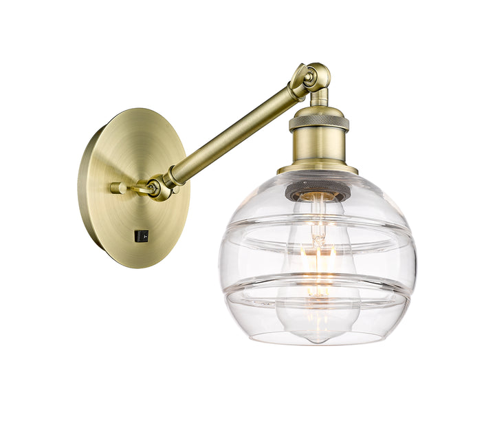 Innovations Lighting Rochester 6" Sconce - Antique Brass Wall Sconces Innovations Lighting   