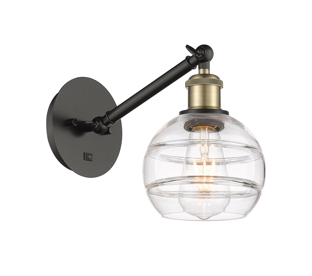 Innovations Lighting Rochester 6" Sconce - Black Antique Brass