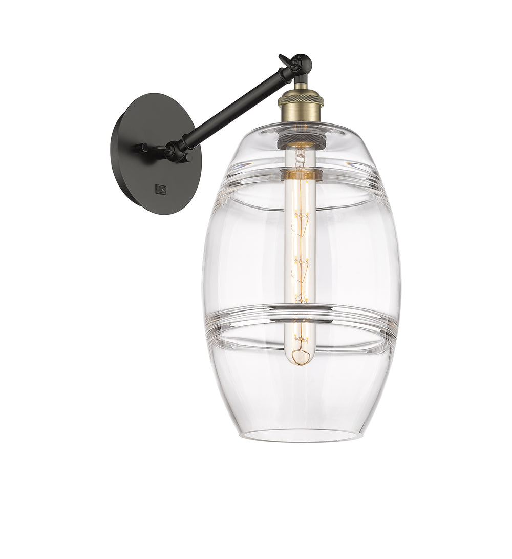 Innovations Lighting Vaz 8" Sconce - Black Antique Brass Wall Sconces Innovations Lighting   