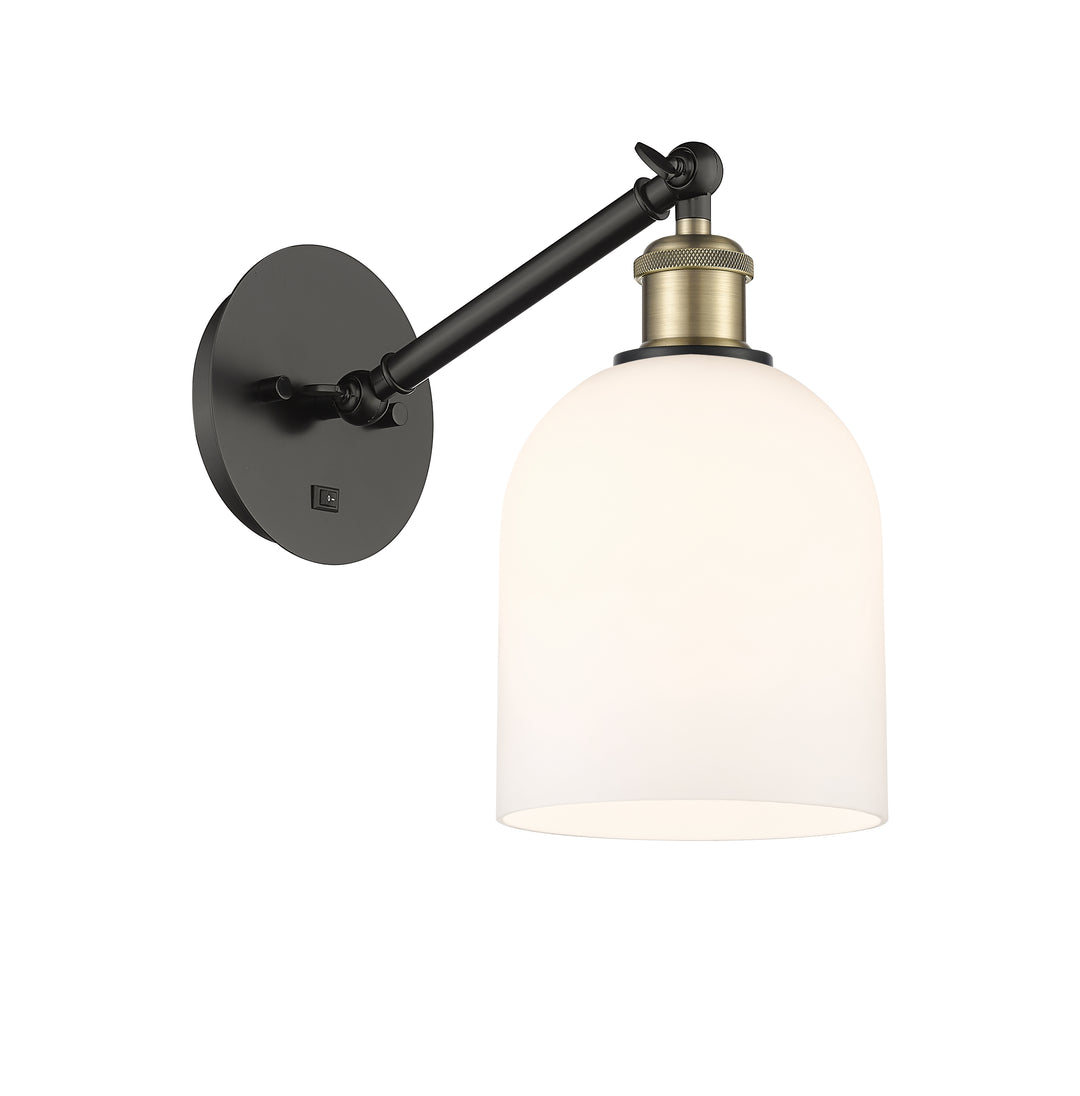 Innovations Lighting Bella 6" Sconce - Black Antique Brass Wall Sconces Innovations Lighting   