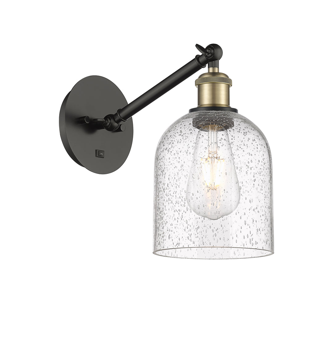 Innovations Lighting Bella 6" Sconce - Black Antique Brass Wall Sconces Innovations Lighting   