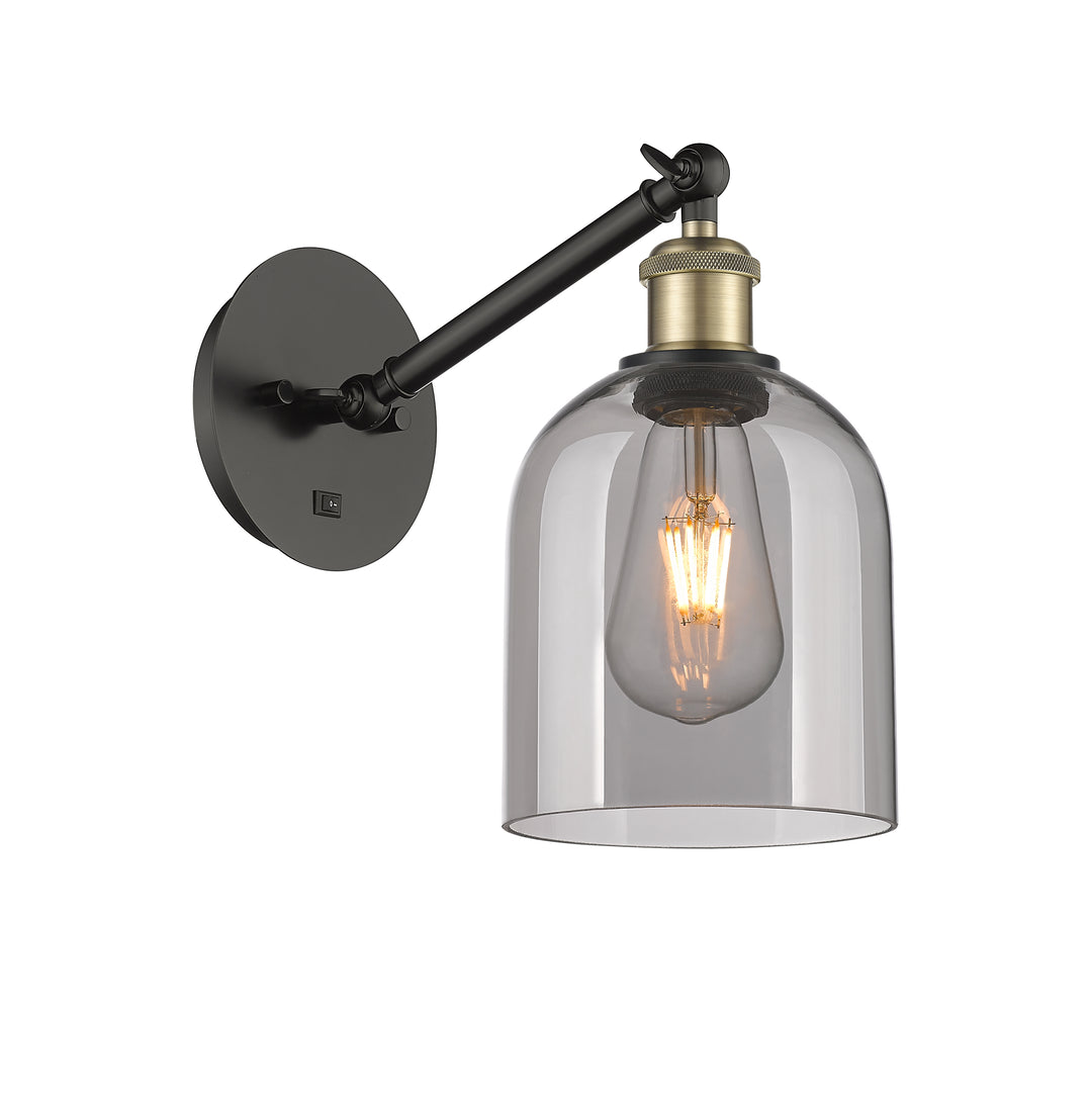 Innovations Lighting Bella 6" Sconce - Black Antique Brass Wall Sconces Innovations Lighting   