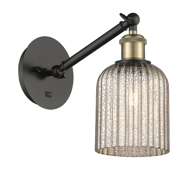 Innovations Lighting Bridal Veil 5" Sconce - Black Antique Brass Wall Sconces Innovations Lighting   