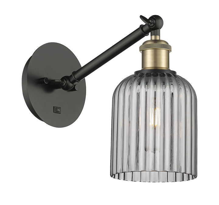 Innovations Lighting Bridal Veil 5" Sconce - Black Antique Brass Wall Sconces Innovations Lighting   