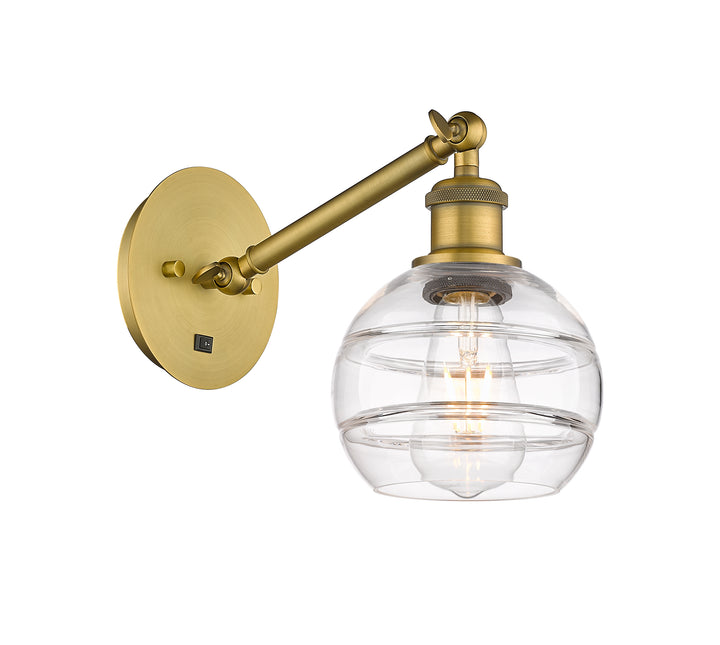 Innovations Lighting Rochester 6" Sconce - Brushed Brass Wall Sconces Innovations Lighting   