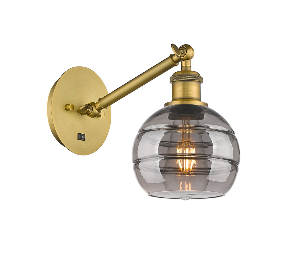 Innovations Lighting Rochester 6" Sconce - Brushed Brass Wall Sconces Innovations Lighting   