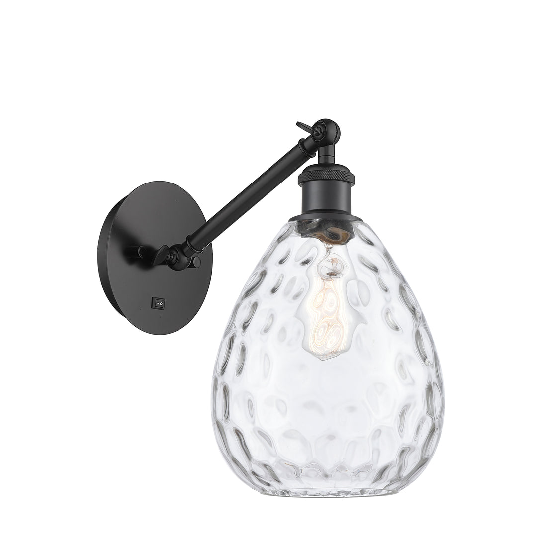 Innovations Lighting Waverly 8" Sconce - Matte Black Wall Sconces Innovations Lighting Clear ; Glass Type: Transparent  