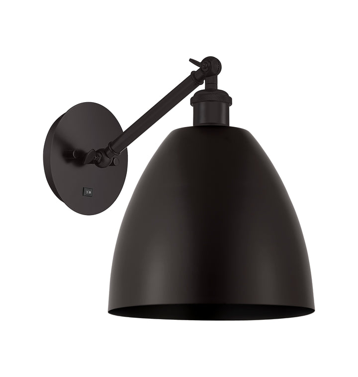 Innovations Lighting Bristol 9" Sconce Wall Sconces Innovations Lighting Matte Black  