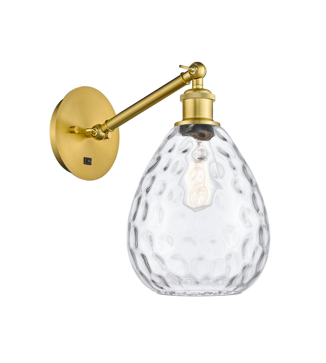 Innovations Lighting Waverly 8" Sconce - Satin Gold Wall Sconces Innovations Lighting   