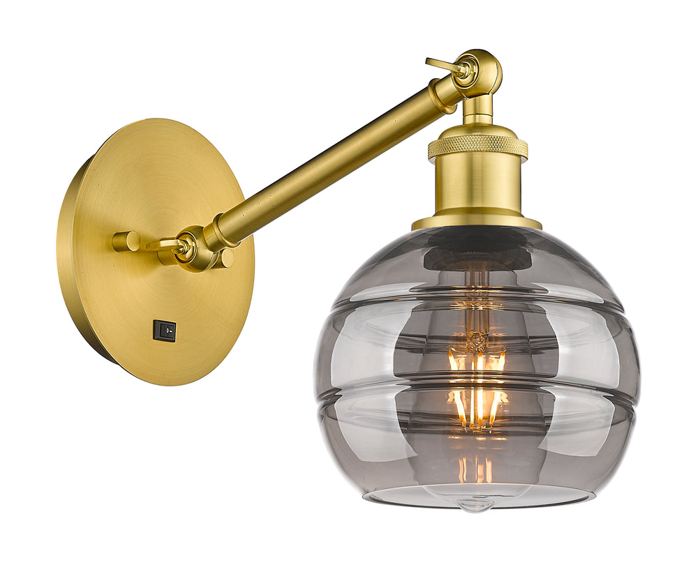 Innovations Lighting Rochester 6" Sconce - Satin Gold Wall Sconces Innovations Lighting   