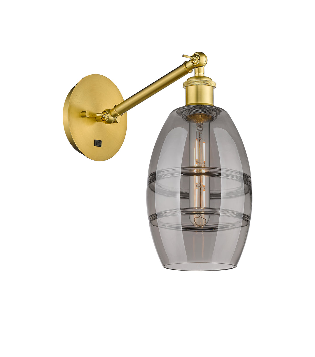 Innovations Lighting Vaz 6" Sconce - Satin Gold Wall Sconces Innovations Lighting   