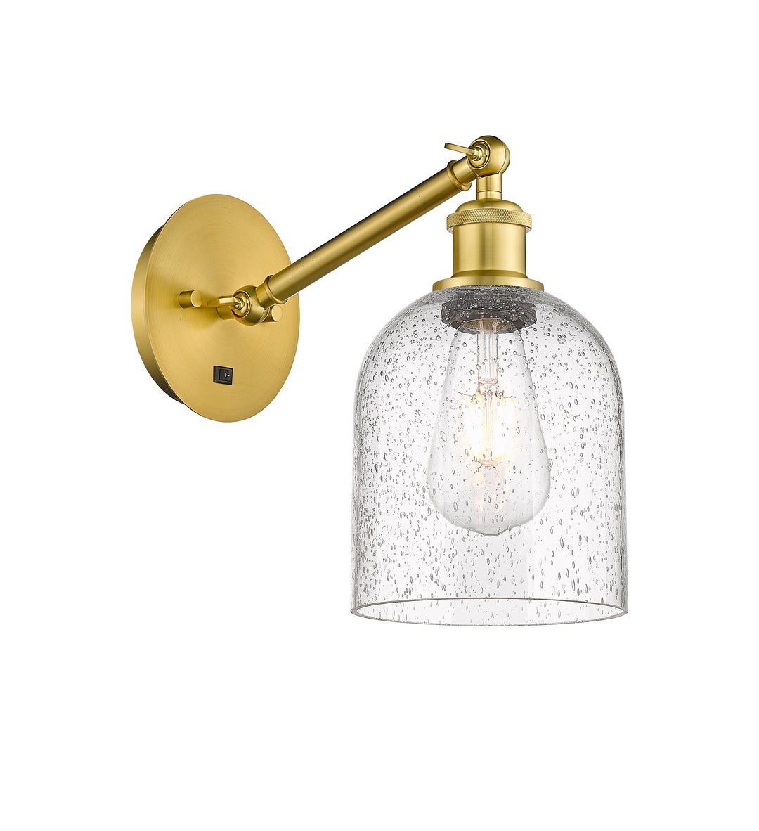 Innovations Lighting Bella 6" Sconce - Satin Gold Wall Sconces Innovations Lighting   