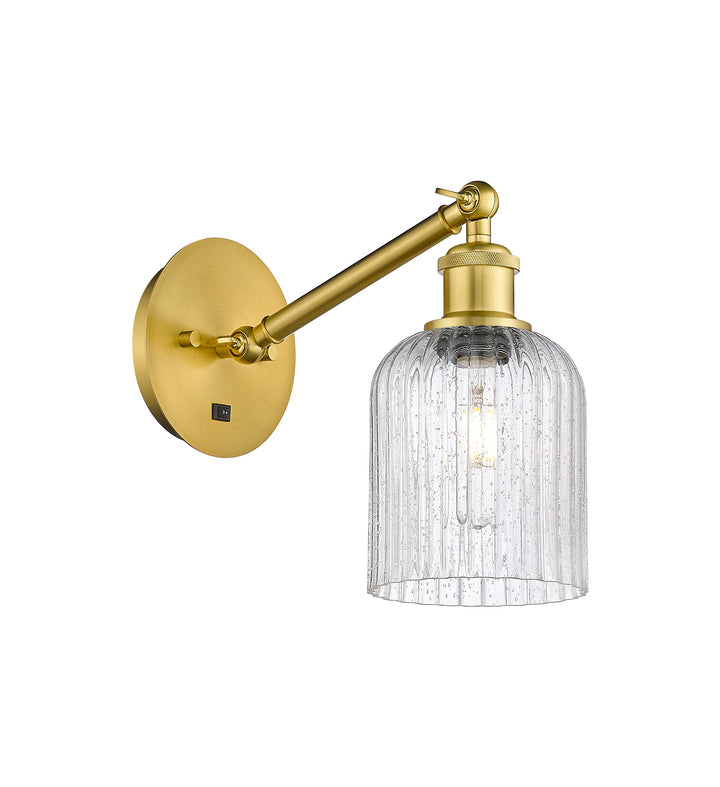 Innovations Lighting Bridal Veil 5" Sconce - Satin Gold Wall Sconces Innovations Lighting   