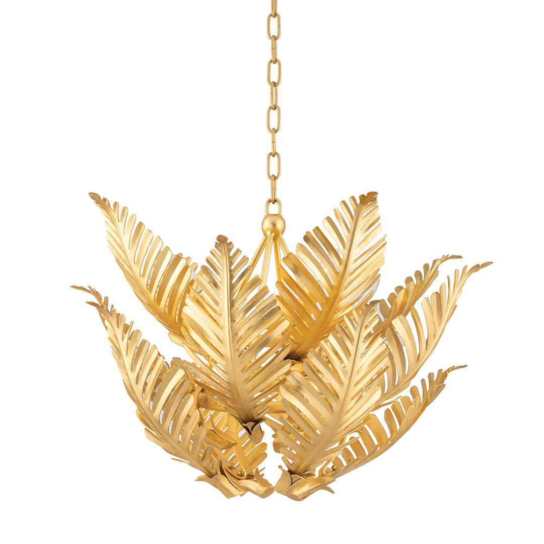 Corbett Lighting Tropicale Pendant Chandeliers Corbett Gold Leaf 26.5x22 