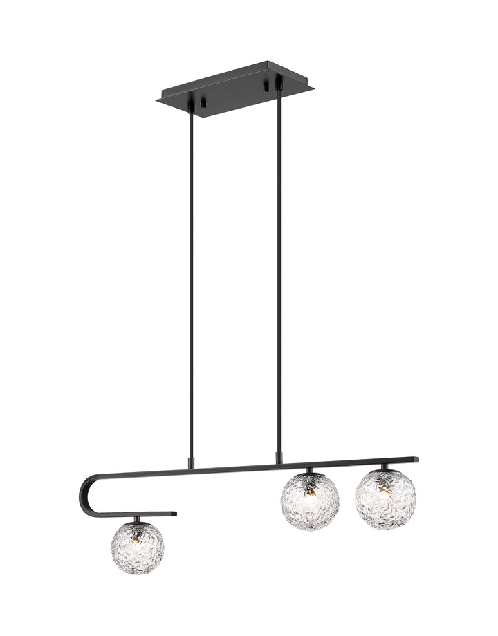 Innovations Lighting Barrington 5" Island Light - Matte Black Linear Chandeliers Innovations Lighting   