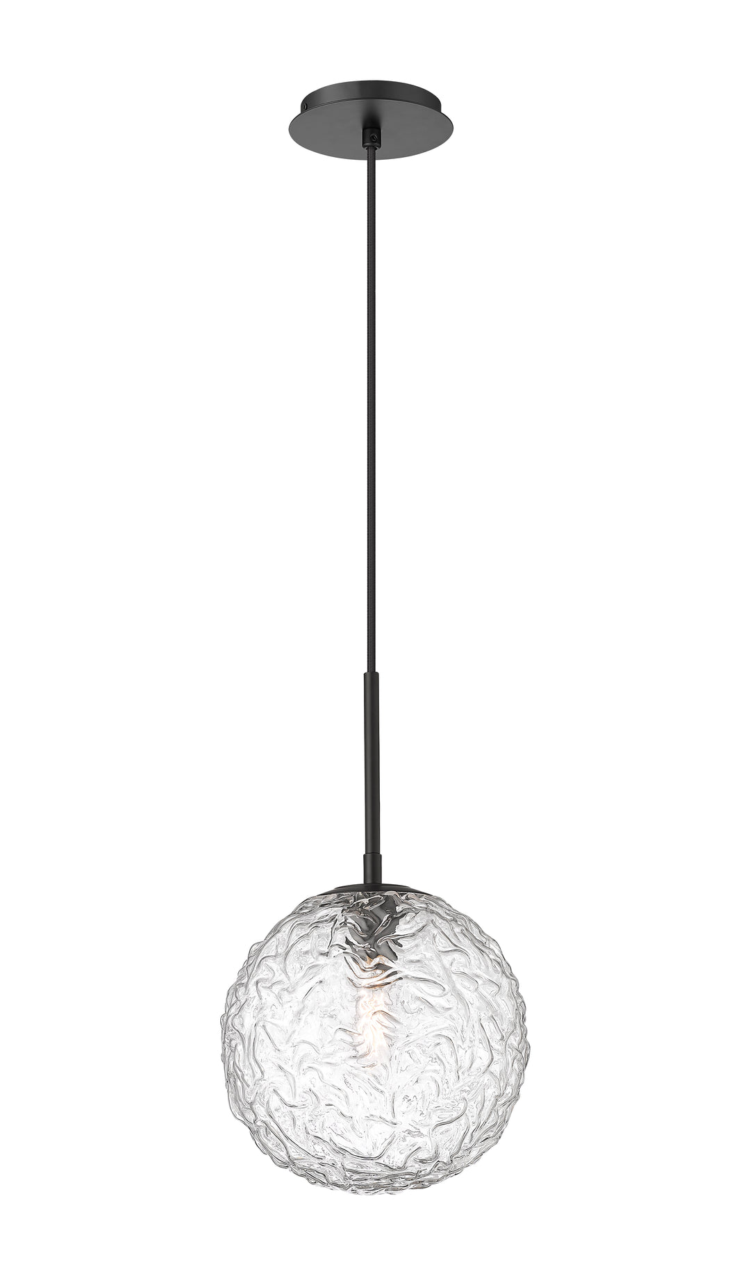 Innovations Lighting Barrington 10" Mini Pendant Mini-Pendants Innovations Lighting Matte Black Clear ; Glass Type: Transparent 