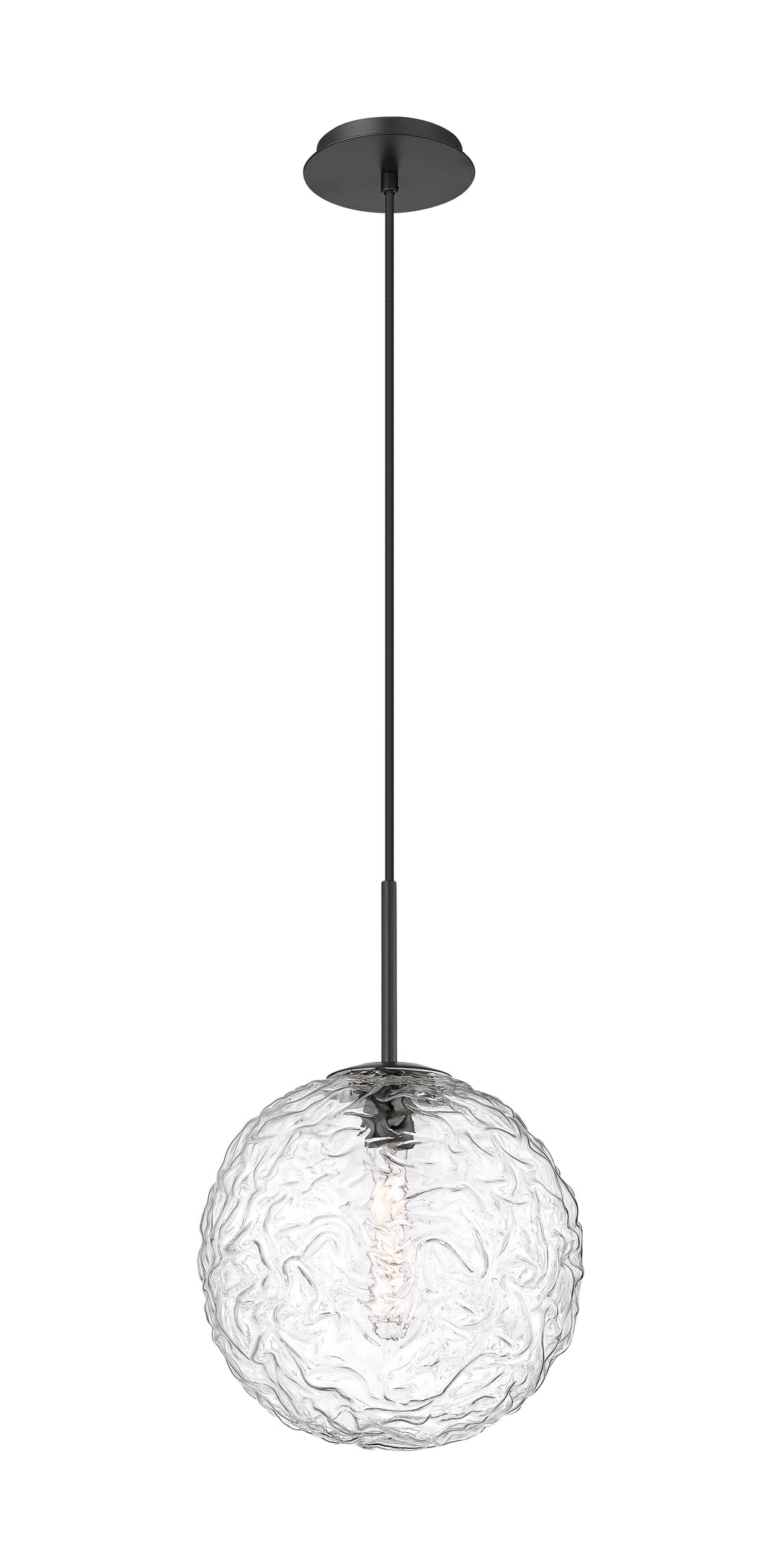 Innovations Lighting Barrington 12" Mini Pendant Mini-Pendants Innovations Lighting Matte Black Clear ; Glass Type: Transparent 