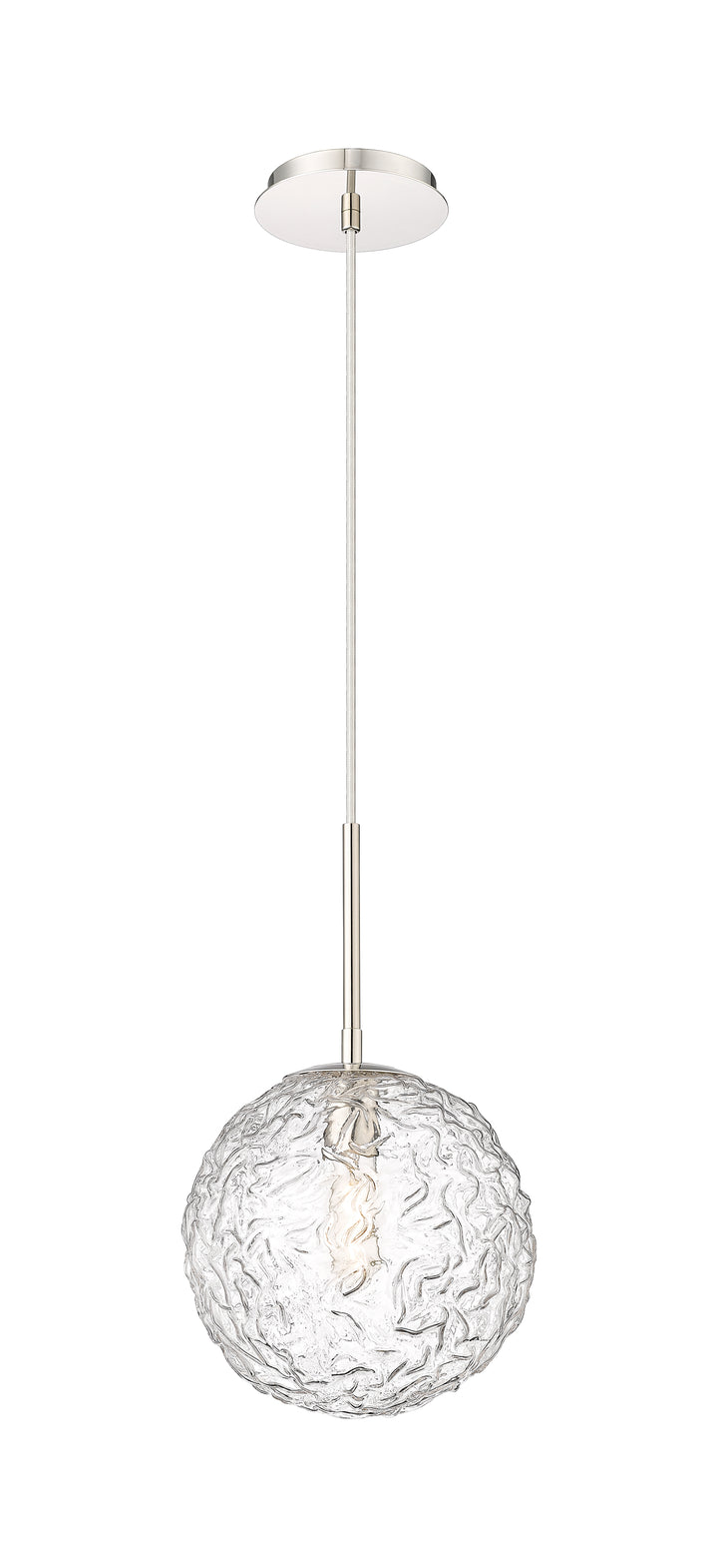 Innovations Lighting Barrington 10" Mini Pendant Mini-Pendants Innovations Lighting Polished Nickel Clear ; Glass Type: Transparent 