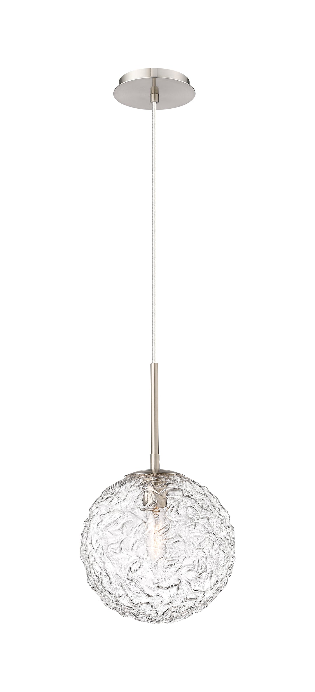 Innovations Lighting Barrington 10" Mini Pendant Mini-Pendants Innovations Lighting Brushed Satin Nickel Clear ; Glass Type: Transparent 