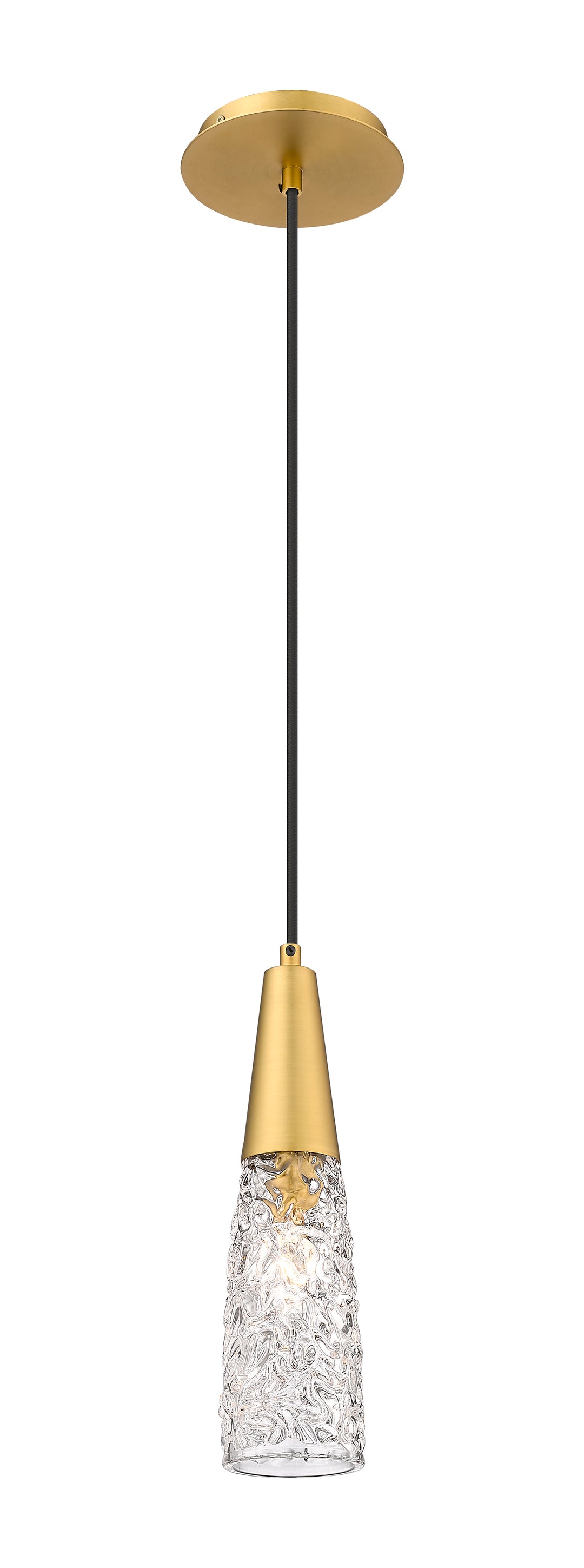 Innovations Lighting Amherst Brook 3" Mini Pendant Mini-Pendants Innovations Lighting Brushed Brass Clear ; Glass Type: Transparent 