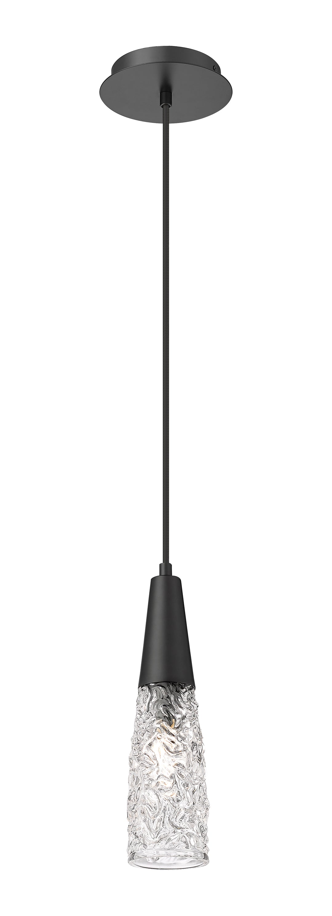 Innovations Lighting Amherst Brook 3" Mini Pendant Mini-Pendants Innovations Lighting Matte Black Clear ; Glass Type: Transparent 