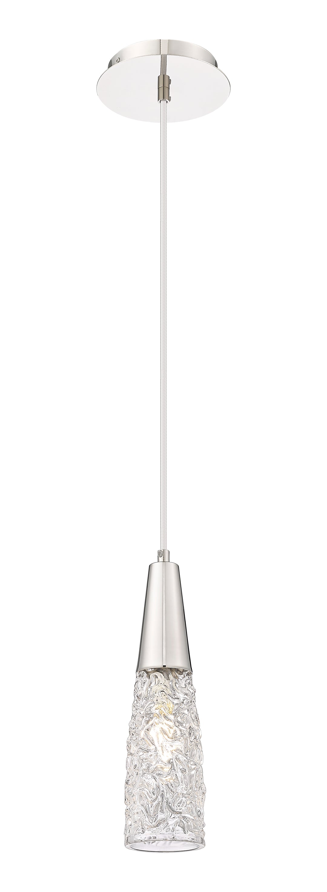 Innovations Lighting Amherst Brook 3" Mini Pendant Mini-Pendants Innovations Lighting Polished Nickel Clear ; Glass Type: Transparent 