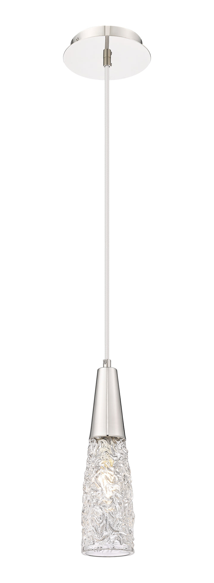 Innovations Lighting Amherst Brook 3" Mini Pendant Mini-Pendants Innovations Lighting Polished Nickel Clear ; Glass Type: Transparent 