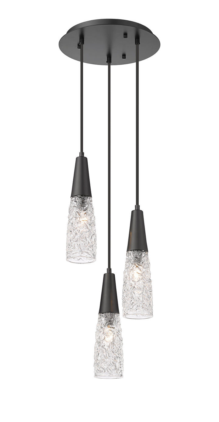 Innovations Lighting Amherst Brook 3" Multi Pendant - Matte Black Pendants Innovations Lighting   