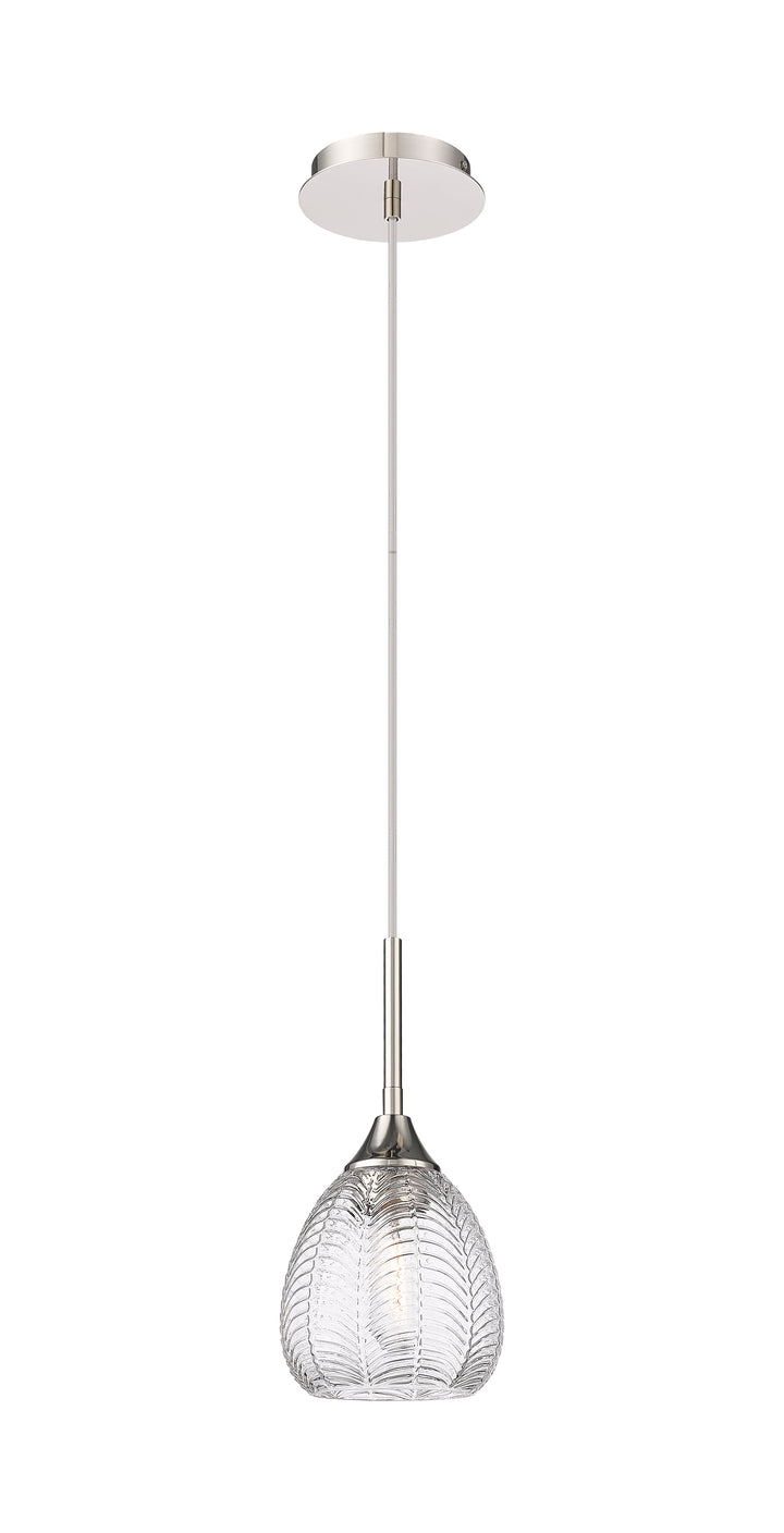 Innovations Lighting Berkshire 6" Pendant Pendants Innovations Lighting Polished Nickel Clear ; Glass Type: Transparent 