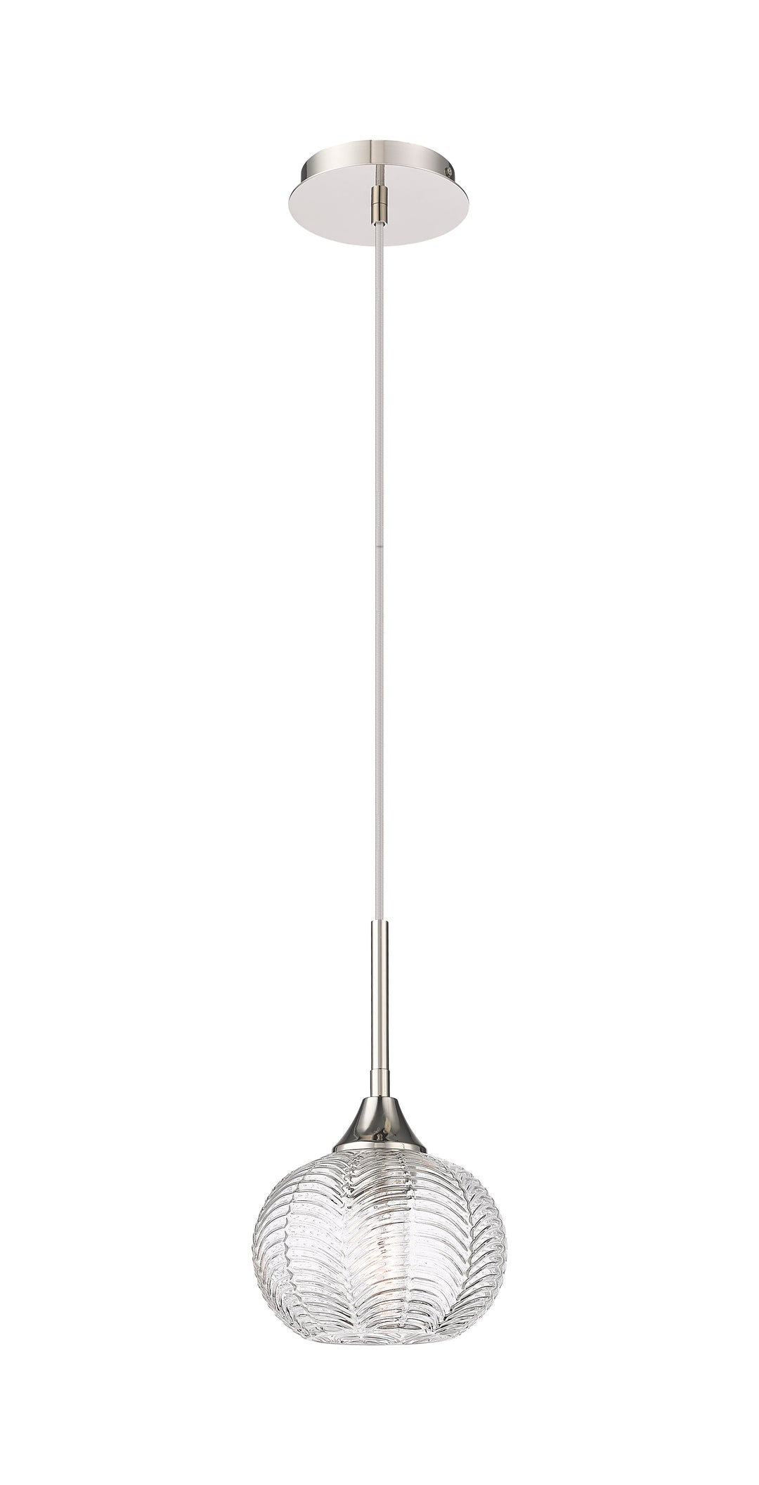 Innovations Lighting Berkshire 7" Pendant Pendants Innovations Lighting Polished Nickel Clear ; Glass Type: Transparent 