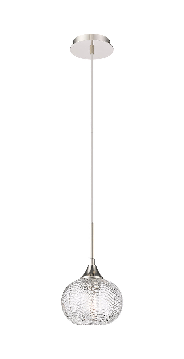 Innovations Lighting Berkshire 7" Pendant Pendants Innovations Lighting Polished Nickel Clear ; Glass Type: Transparent 