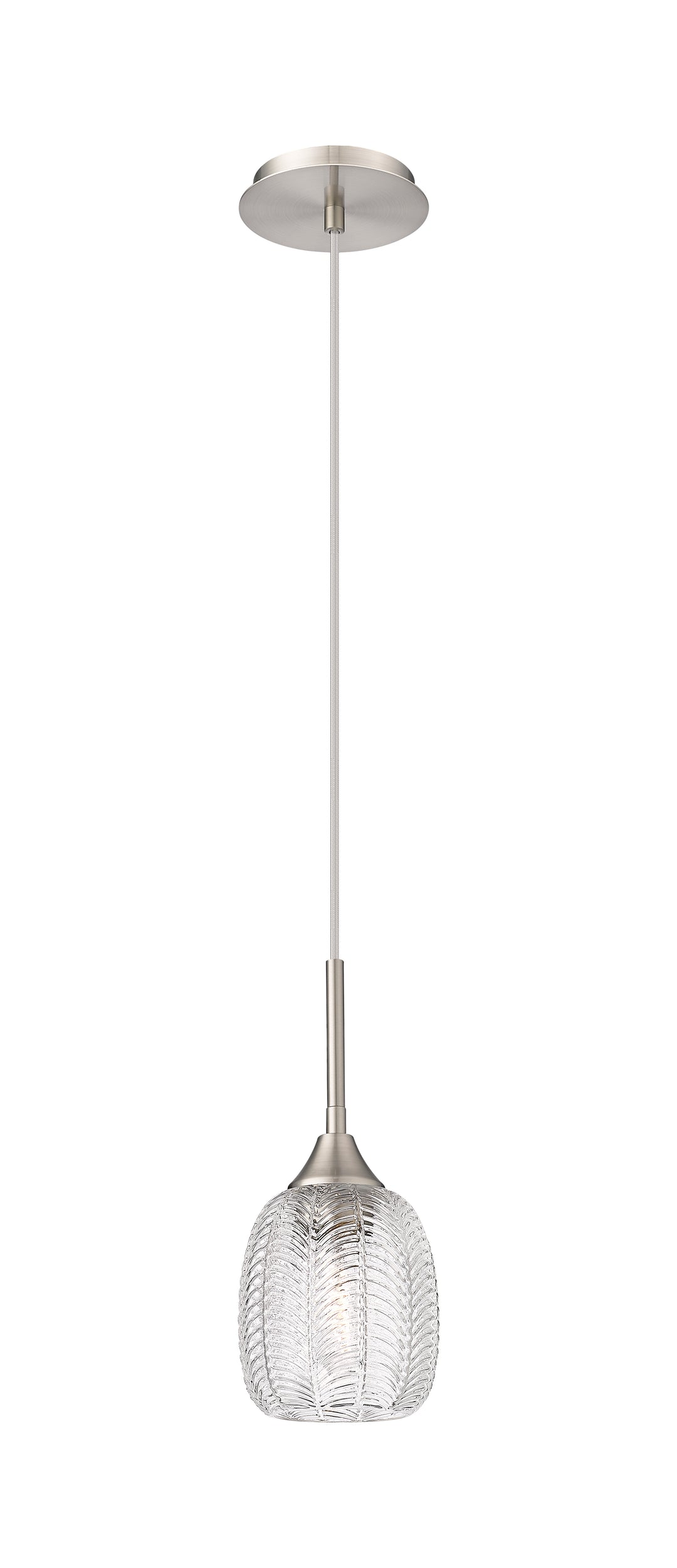 Innovations Lighting Berkshire 5" Pendant Pendants Innovations Lighting Brushed Satin Nickel Clear ; Glass Type: Transparent 