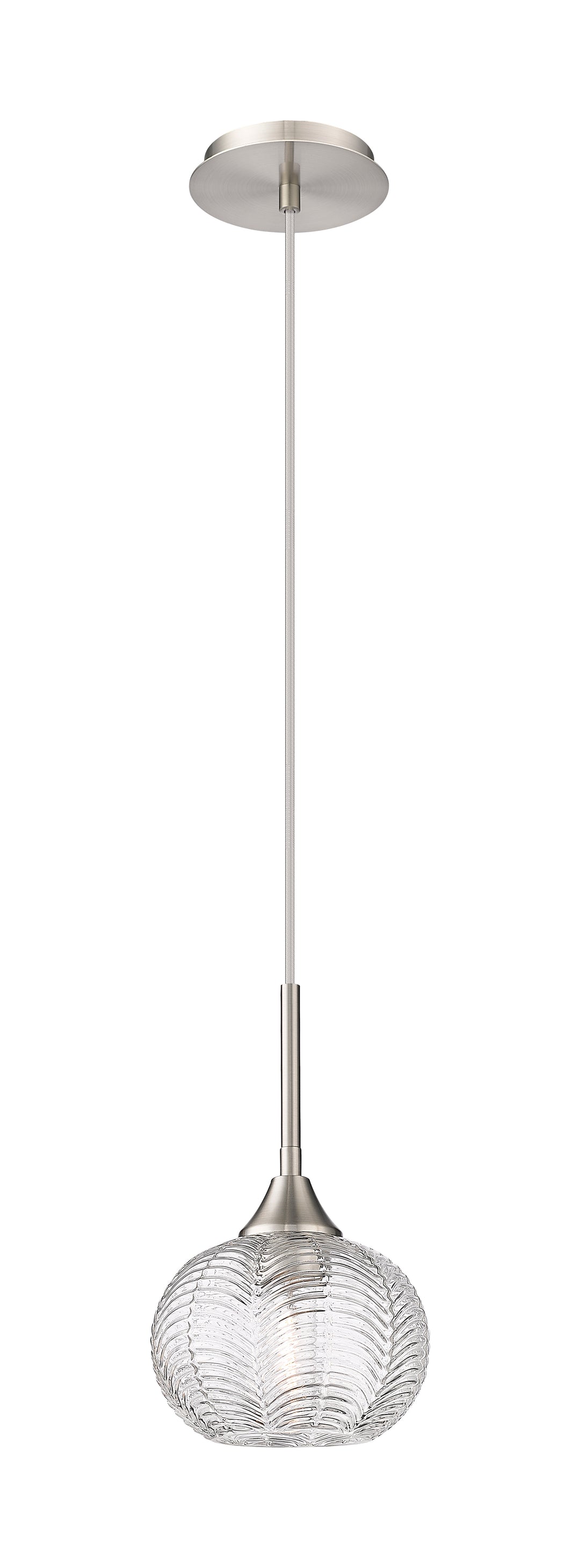 Innovations Lighting Berkshire 7" Pendant Pendants Innovations Lighting Brushed Satin Nickel Clear ; Glass Type: Transparent 