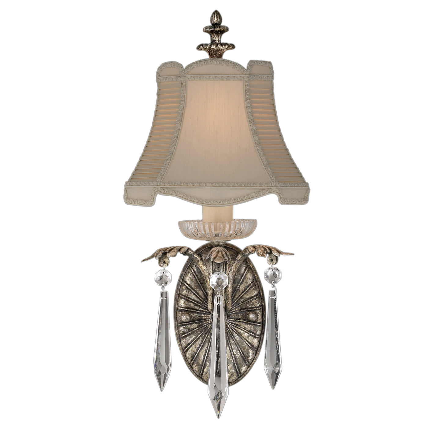 Fine Art Handcrafted Lighting Winter Palace Sconce Sconces Fine Art Handcrafted Lighting Silver  