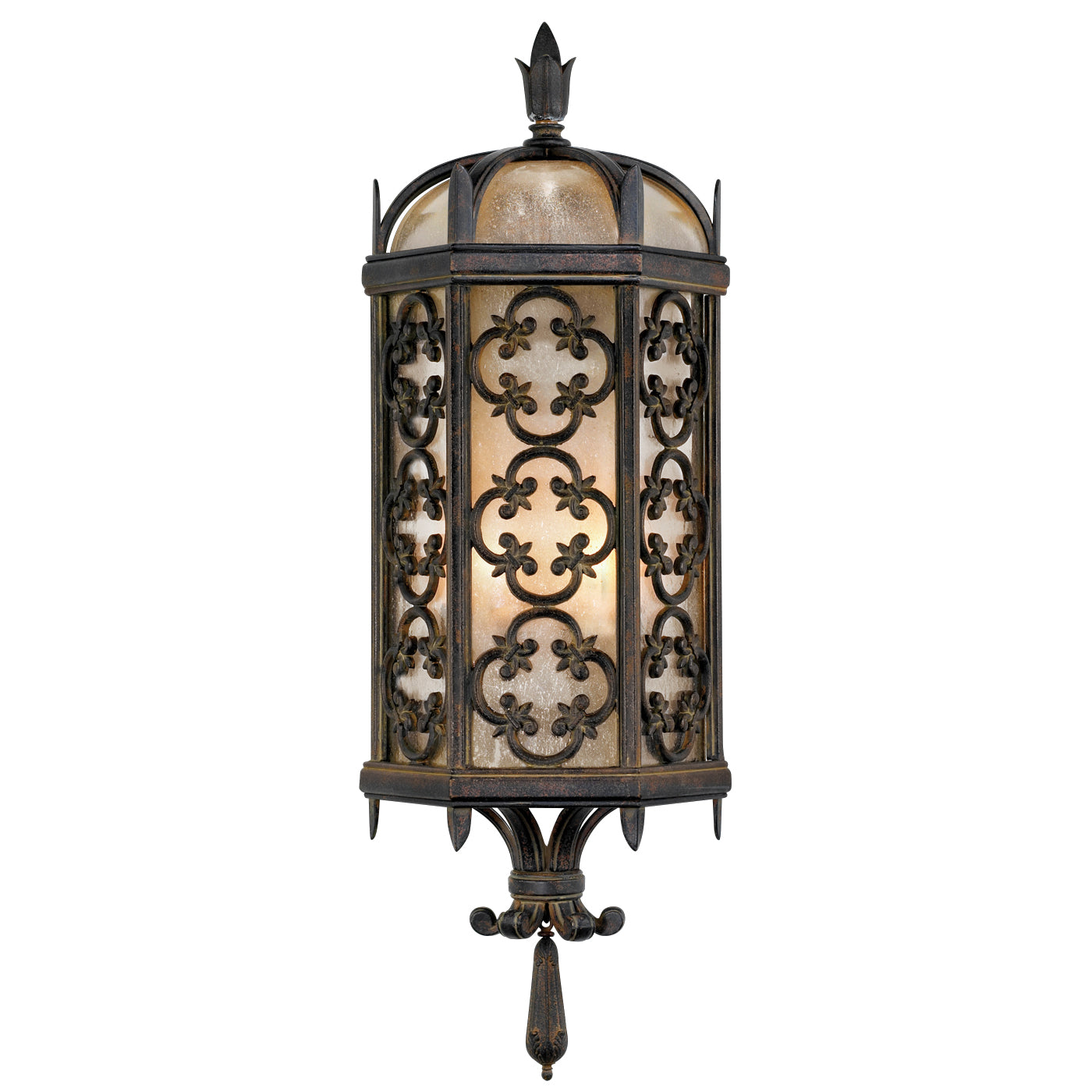 Fine Art Handcrafted Lighting Costa del Sol Outdoor Sconce Wall Fixtures Fine Art Handcrafted Lighting Black  