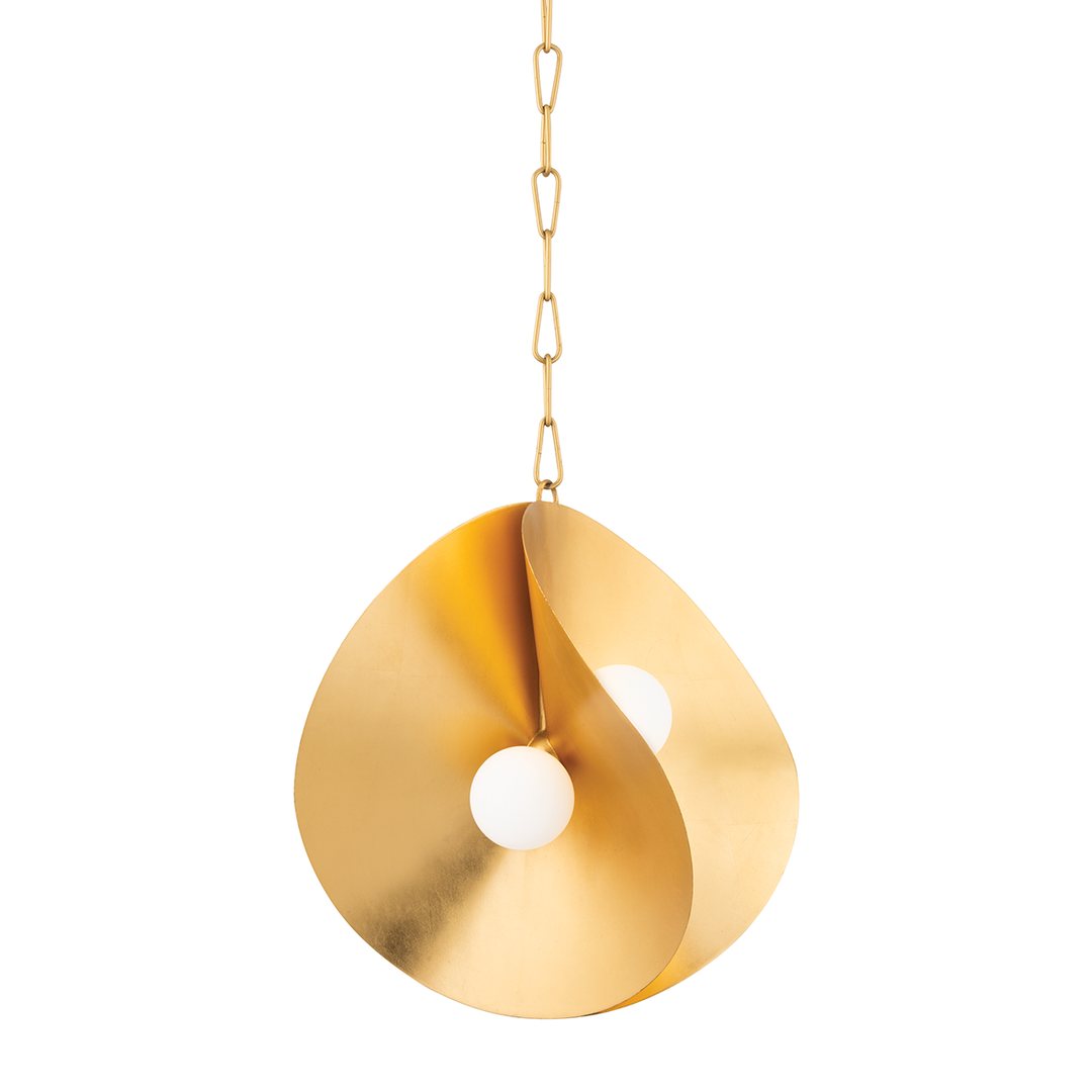 Corbett Lighting Peony Pendant Pendants Corbett Gold Leaf 18x18.75 